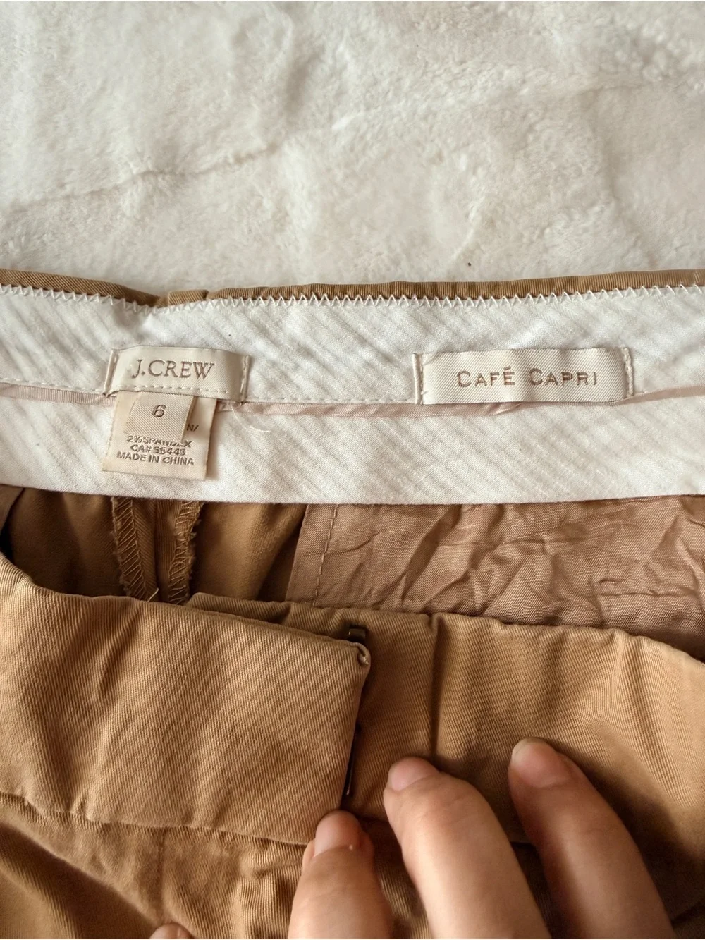 JCrew Classic Preppy Cafe Capri Khaki Pants - Cropped  - 6